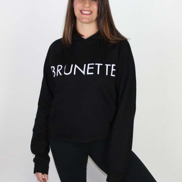 Cropped Black Brunette the Label Hoodie - Picture 4 of 4